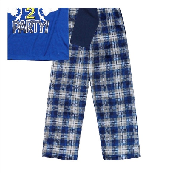 WONDER NATION Boys PJs Size 6-7 yrs Fleece Bottoms YETI 2 PARTY New - Picture 3 of 6